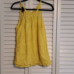 Yellow dress tank top